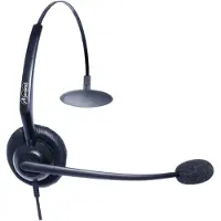 Auerswald COMfortel H-200 On-ear headset Sladd Mono Svart Brusreducering Mono Telefon