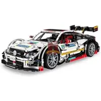 24.Se Mould King 13075 byggsats C63 racingbil / byggsats sportbil / DTM modell
