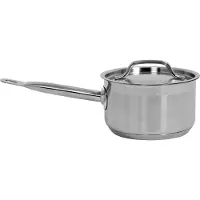 YATO STAINLESS STEEL SAUCEPAN WITH LID 16X9.5CM 1.9L.