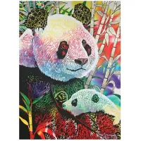 Perre/Anatolian Anatoliskt porträttpussel 1000 st (Rainbow Panda)