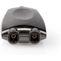 Ginza.se Nedis TosLink Adapter | TosLink Hona | 2x TosLink Hona | Splitter | Aluminium | Grått Med Metall | 1 st. | Låda