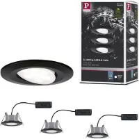 Paulmann 99991 LED-inbyggnadsbelysning LED LED fast installerad 18 W Svart (matt)
