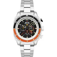 Avi-8 Hawker Hunter Atlas Dual Time Chronograph Raven Black AV-4100-11