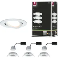 Paulmann 93485 Nova Inbyggnadsbelysning Set 3 st LED LED 18 W Matt vit
