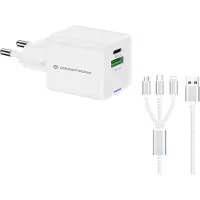 Conceptronic Althea16w Gan 33w Usb-c-väggladdare
