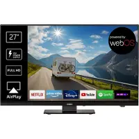 Reflexion LDDX27iBT_B LCD-TV 69 cm 27 tum EEK E (A - G) DVB-T2, DVB-C, DVB-S2, Full HD, Smart TV, WLAN, DVD-Player, CI+ Svart