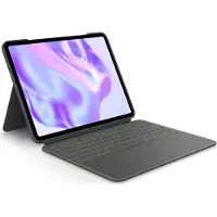 Logitech Combo Touch - Tangentbord och foliefodral - med pekdyna - bakgrundsbelyst - Apple Smart connector - QWERTY - USA, internationellt - grafit...