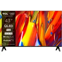 TCL 43V5C - 43" Diagonal klass (42.5" visbar) - V5C Series LED-bakgrundsbelyst LCD-TV - QLED - Smart TV - Android TV - 1080p 1920 x 1080 - HDR - bo...