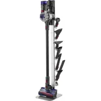 Vevor dammsugsstativ, kompatibel med Dyson G5 V15 V12 V11 V10 V8 V7 V6-serien upprättstående dammsugare och tillbehör, stabil dammsugsstativhållare med 6 krokar och halkfria fotplattor, grå