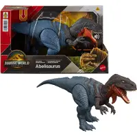 Mattel Återfödd Abelisaurus-figur Med Vilt Vrålljud 12 Cm