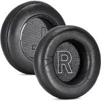 INF Svarta öronkuddar i lammskinn för B&O Beoplay H9 3rd Gen - 2-pack