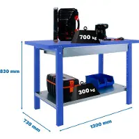 Simonwork (bancos De Trabajo) Bt6 Pro Box Arbetsbänk 830x1200x730 Mm