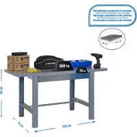 Simonwork (bancos De Trabajo) Bt6 Box Arbetsbänk 830x1500x730 Mm
