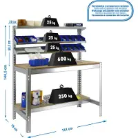 Simonwork (bancos De Trabajo) Bt1 Arbetsbänk 1445x1510x760 Mm