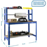 Simonwork (bancos De Trabajo) Bt4 Metallhylla 1445x910x760 Mm