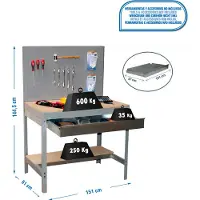Simonwork (bancos De Trabajo) Bt2 Box Arbetsbänk 1445x1510x610 Mm