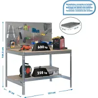 Simonwork (bancos De Trabajo) Bt2 Arbetsbänk 1445x1510x610 Mm