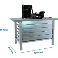 Simon Rack Simonwork (bancos De Trabajo) Bt6 Pro 5box Arbetsbänk 830x1200x730 Mm