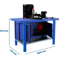 Simonwork (bancos De Trabajo) Bt6 Pro Arbetsbänk 830x1800x730 Mm