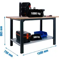 Simonwork (bancos De Trabajo) Bt6 Pro Arbetsbänk 865x1500x750 Mm