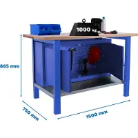 Simon Rack Simonwork (bancos De Trabajo) Bt6 Pro Arbetsbänk 865x1500x750 Mm