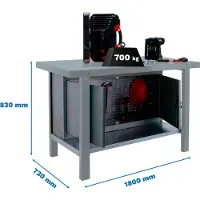 Simonwork (bancos De Trabajo) Bt6 Pro Arbetsbänk 830x1800x730 Mm