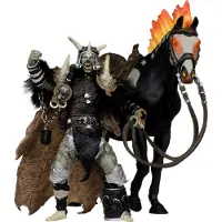 Mcfarlane Toys Guld Spawn Bloodaxe Häst Spawn The Dark Ages Figur 30-årsjubileumsetikett 18 Cm