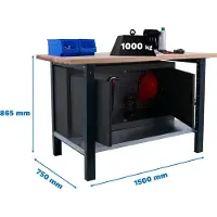 Simonwork (bancos De Trabajo) Bt6 Pro Arbetsbänk 865x1500x750 Mm