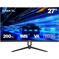 Nilox Monitor Gaming NXM27CRV2001 27 Curvo Full HD 200Hz 1ms VA HDMI DP