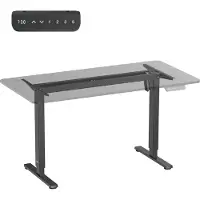 Ergoofficeeu El-skrivbord Ergo Office höjdjusterbart max 1160 mm max 80 kg utan bordsskiva svart ER-400 B