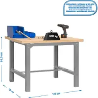 Simonwork (bancos De Trabajo) Bt6 Arbetsbänk 865x1200x750 Mm