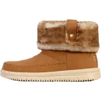 HeyDude Camden Cuff Classic Cozy Polyester Dam Cognac Vinter Ankelstövlar