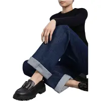 Xti för kvinnor. 14442902-NEGRO Moccasiner 144429 svart (37), 3 till 5 cm, Ingen, Casual, Klassisk