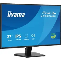Iiyama ProLite X2792HSU-B1 - LED-skärm - 27 - 1920 x 1080 Full HD (1080p) @ 120 Hz - IPS - 300 cd/m² - 1500:1 - 3 ms - HDMI, DisplayPort - högtalare - mattsvart