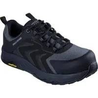 SKECHERS Workwear Speed-Flex Trekker Nylon Herr Svart Säkert Träningsskor