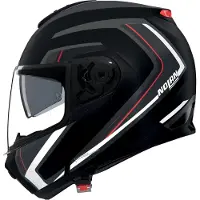Nolan N100-6 RADIANTE Fällbar Hjälm Matt/Svart/Vit/Röd L Unisex sort