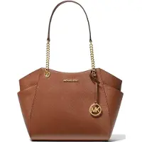 Michael Kors MK Jet Set Bokstavslogga Kedja Mångsidig Toteväska Dam tote Karamell 35T5GTVT3L-LUGGAGE Basic Set (Bag+Dust Bag) brown