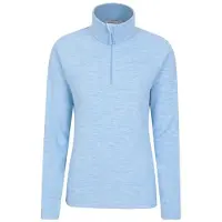 Mountain Warehouse Snowdon Melange Fleece Top för damer/kvinnor (Corn Blue)