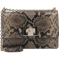 Furla för kvinnor. BAFKACO-BX4178 Läderväska 1927 mini snake grå (OSFA), Casual, Djurmönster, Hud