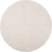 vidaXL Områdesmattor Rund SIROLO Beige Ø 160 CM Polyester