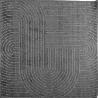 vidaXL Områdesmattor Fyrkantig PALMERAS Antracit 240 x 240 cm