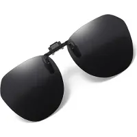 INF Polariserade Clip-on Solglasögon med Fodral Black