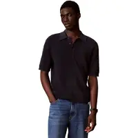 Calvin Klein Jeans Cotton Waffle Knit Polo Shirt