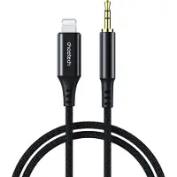 Choetech AUX007 Belysning / minijack 3,5 mm kabel 1 m - svart