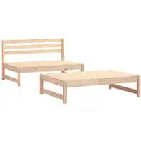 vidaXL Loungegrupp 2 delar massiv furu