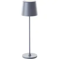 Brilliant Kaami LED-bordslampa, dimbar, grå matt Kaami, dimbar, Aluminium / grå / zink, Vardagsrum / matsal, Metall, Modern