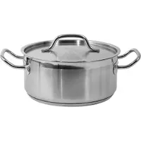 TRIZERATOP Låg gryta med lock rostfritt stål 24x11,5 5L