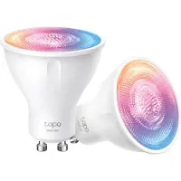 TP-LINK Tapo L630 - LED-spotlight - GU10 - 3.7 W (motsvarande 50 W) - klass E - 16 miljoner färger/justerbar vit - 2200-6500 K (paket om 2)