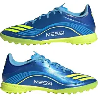 Adidas F50 Messi League TF VIS10N - Royal Blå/Gul/Semi Blue Burst - Turf (TF), storlek 44