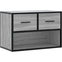 vidaXL Tv-bänk grå sonoma 60x31x39,5 cm konstruerat trä och metall